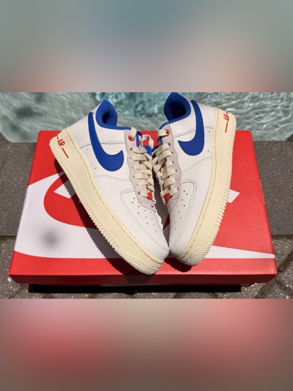 NIKE W AIR FORCE 1 ’07 LX ‘COMMAND FORCE’ DR0148-100 SHOES 5.5Wmns